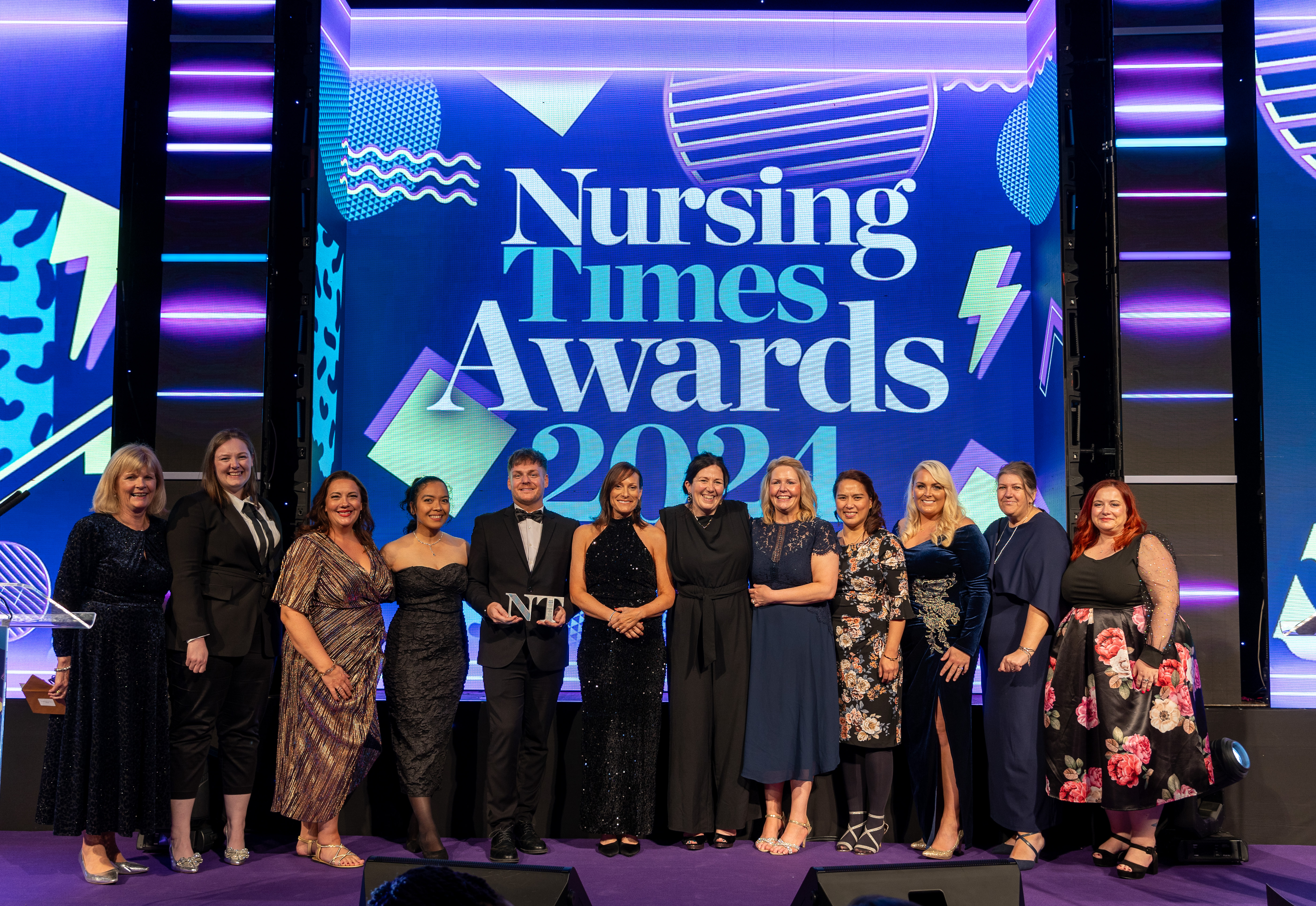 Members of STSFT Practice Education Team with Fran Davies, Past Master for Worshipful Company of Nurses, far left..jpg