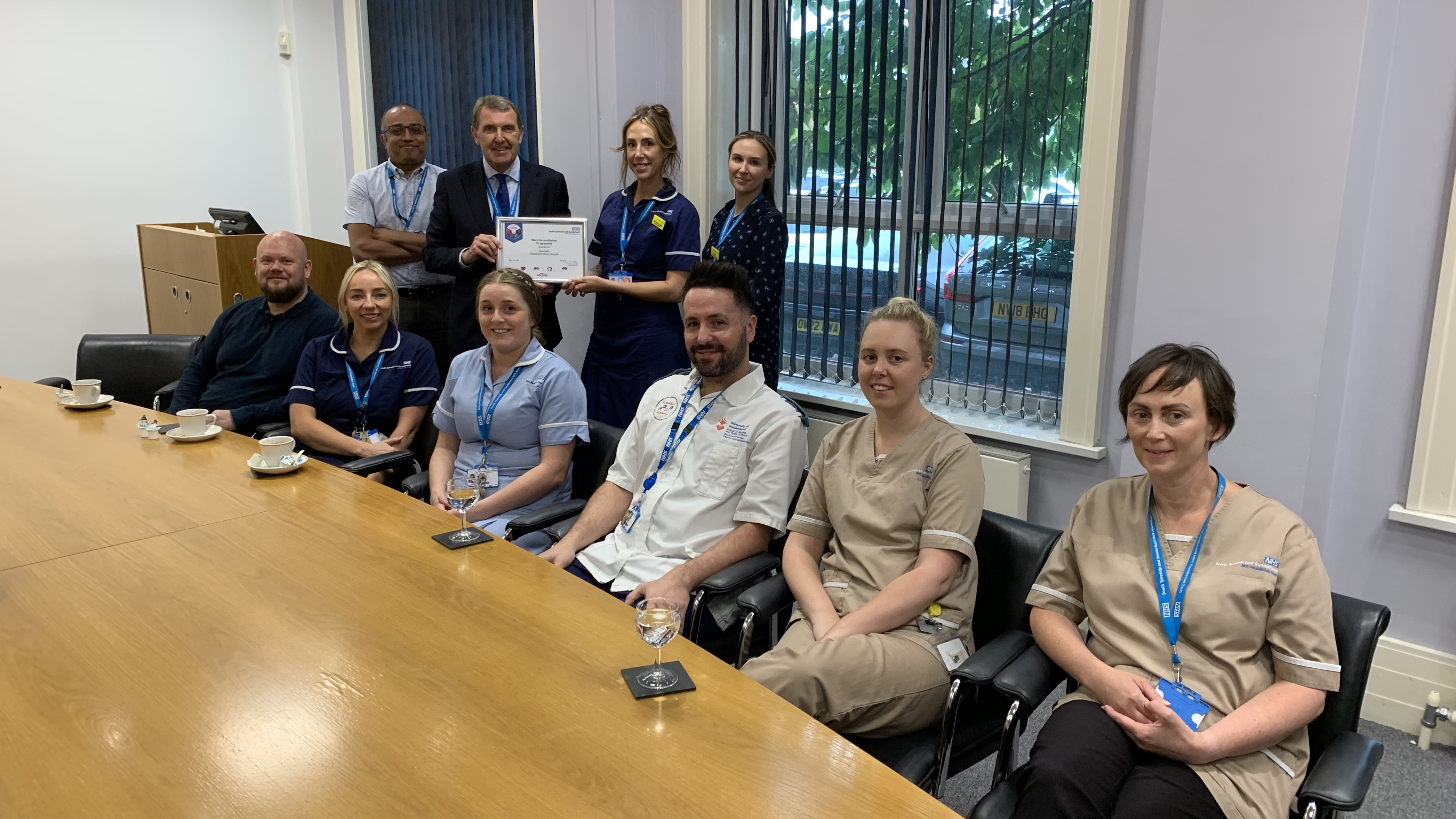 The B26 team as they were presented their Ward Accrediation by Trust Chief Executive Ken Bremner..jpg