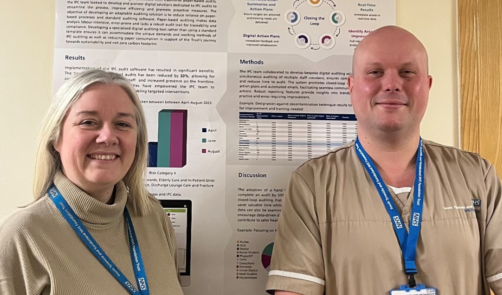 Nicola Scott and Matthew Graham are shortlisted for titles in the GV Healthcare MyCleaning Awards..jpg