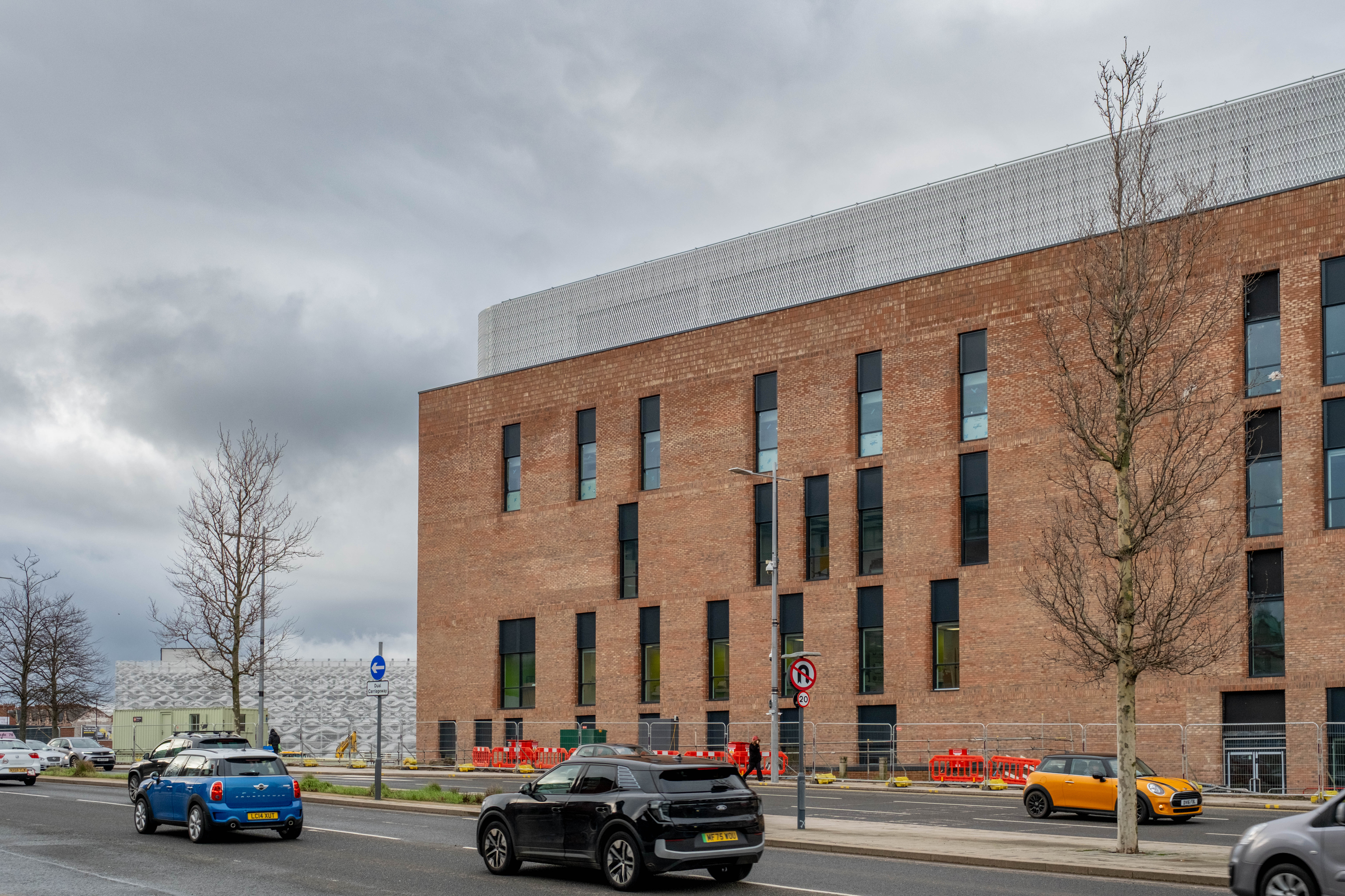A view from the city centre of the building.