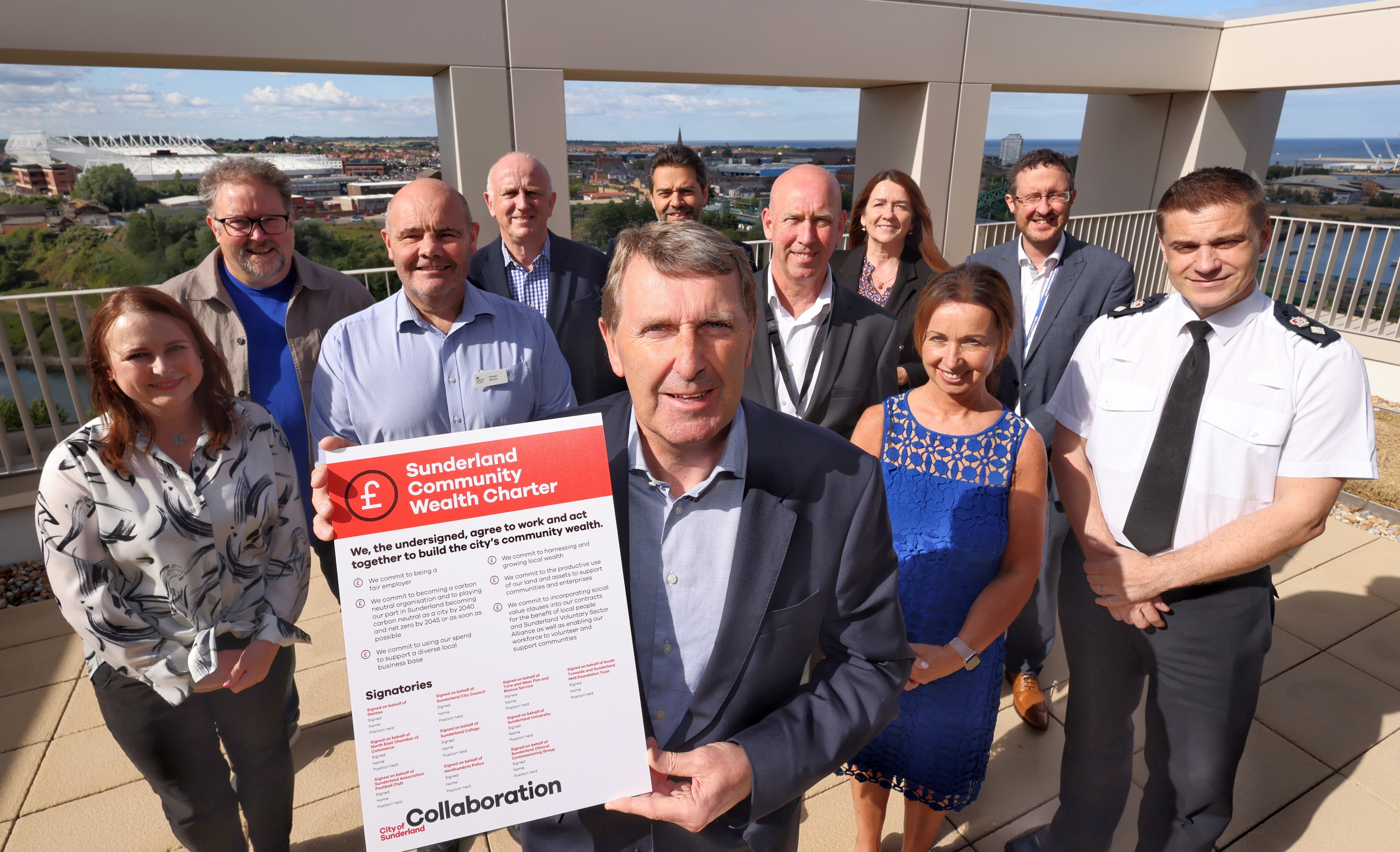 Members of the City Board with the Sunderland Community Wealth Charter - image 2.jpg